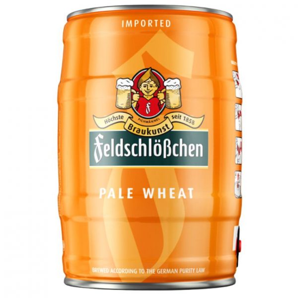 Bia-Đức-Feldschlobchen-Pale-Wheat-Bom-5-Lít-nhập-khẩu